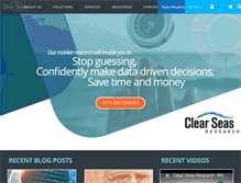 Tablet Screenshot of clearseasresearch.com